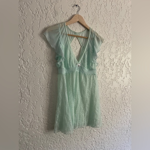 Betsy Johnson RARE Vintage Y2K Babydoll Nightgown M - Picture 2 of 5